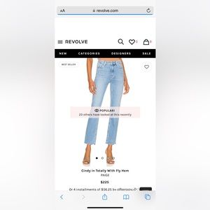 Paige size 28, Cindy style.